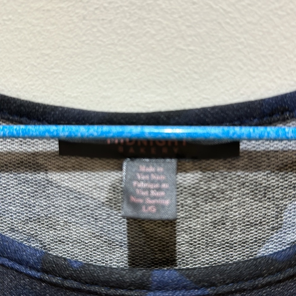 Midnight Bakery black and blue camo sleep set. Shorts and tank top. - Picture 2 of 6